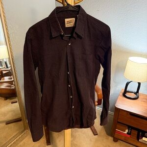 Naked & Famous Regular Polka-Dot Cross Weave Button Shirt Button-Up Casual Denim